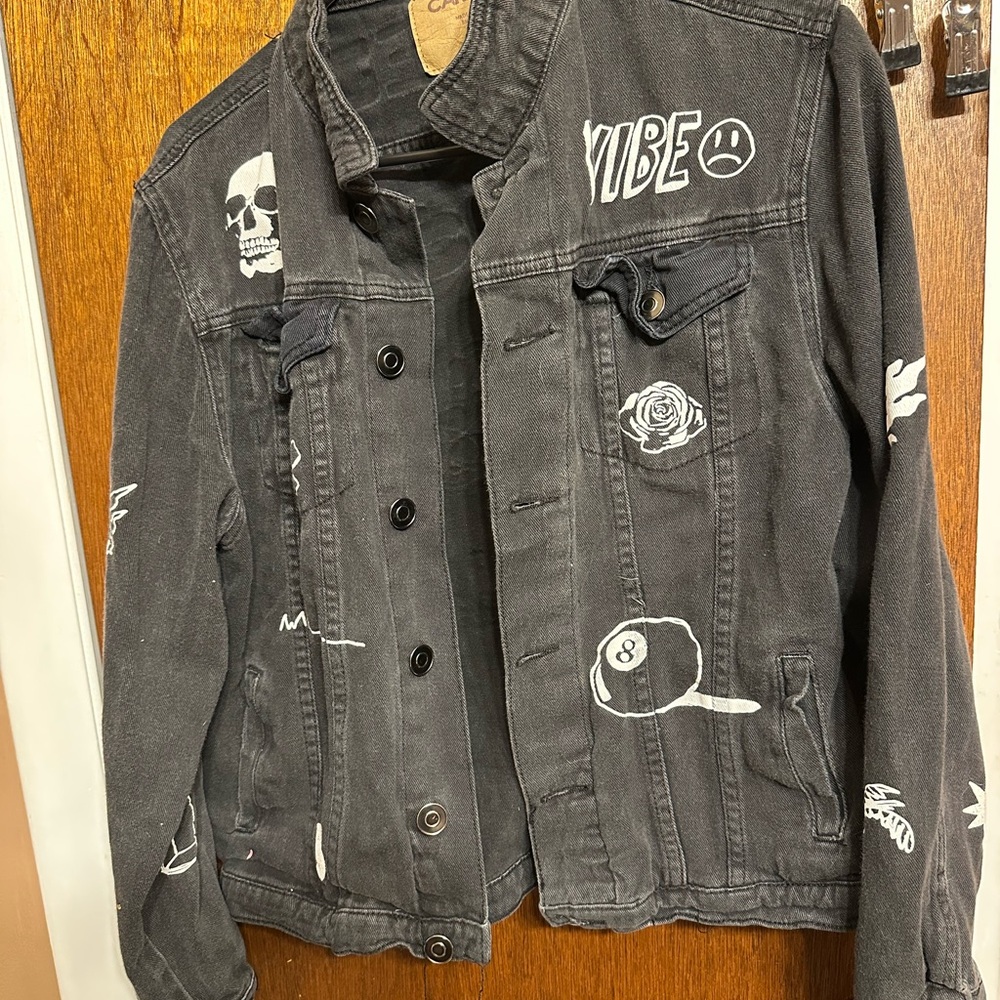 Carbon Black Denim Jacket